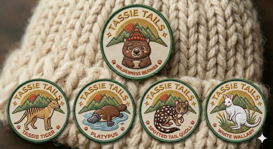 Tassie Animal Patch Beanie