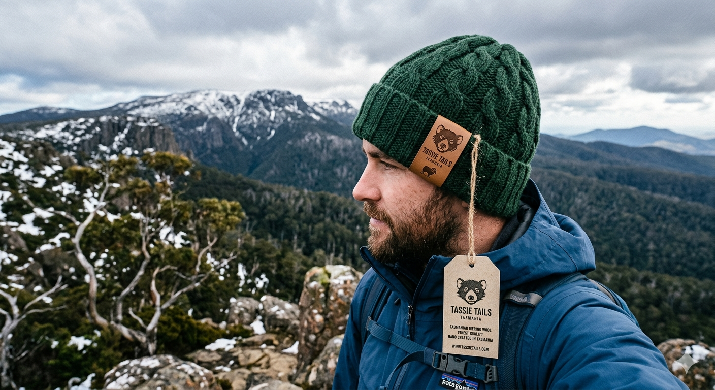 Green Merino Wool Beanie